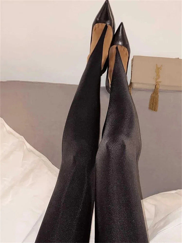 Black High Waisted Skinny Y2K Pants for Women 2026 – Fashion Trousers