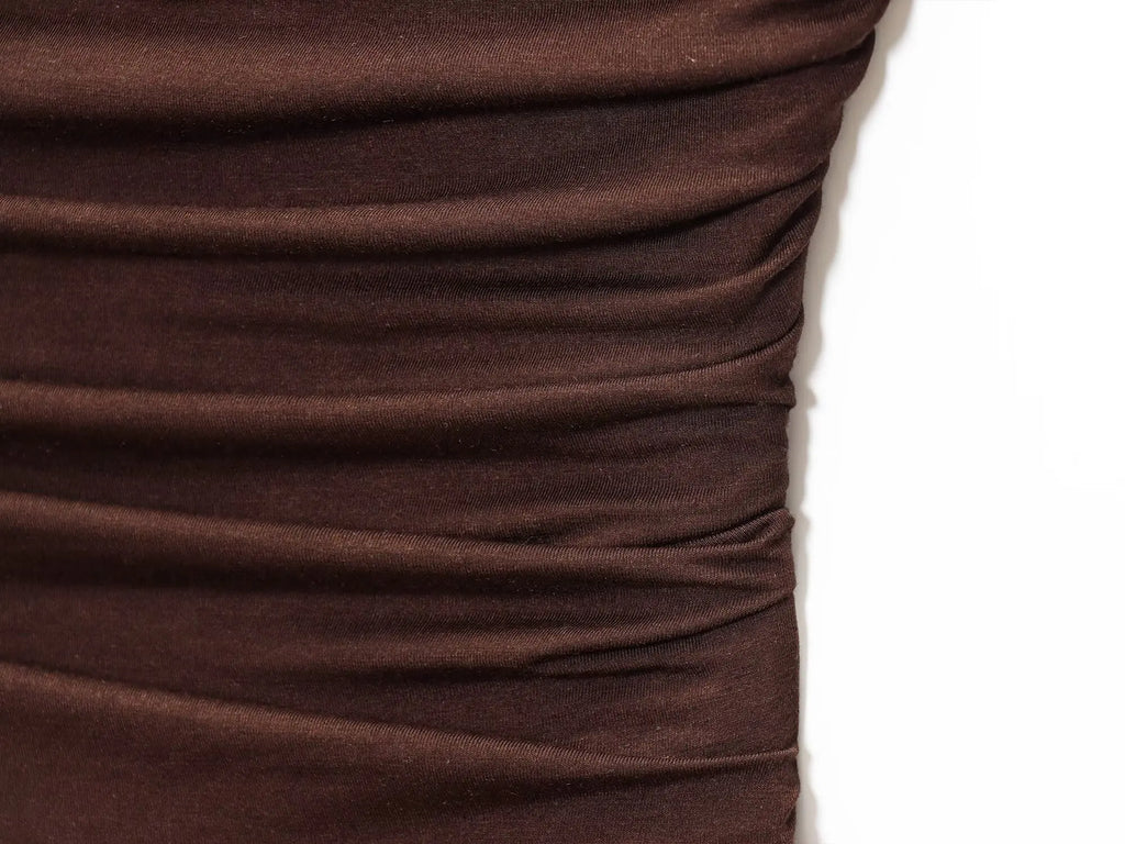 ETJ Off-Shoulder Strapless Dress 2026 – Elegant Pleated Women's Dress