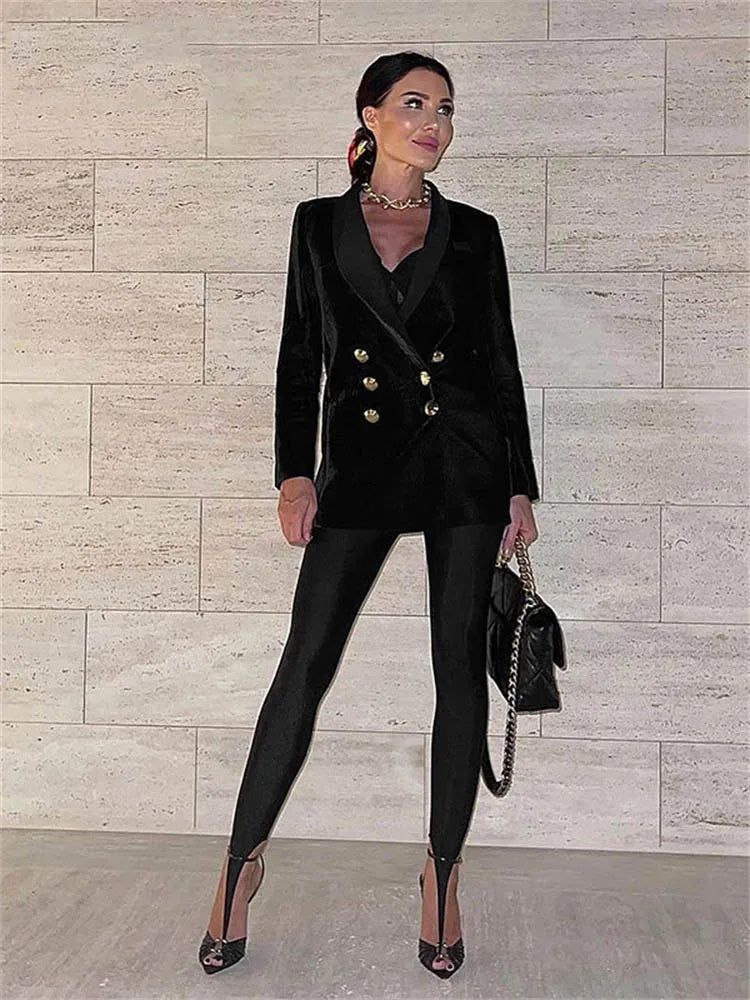 Black High Waisted Skinny Y2K Pants for Women 2026 – Fashion Trousers