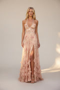 2026 Elegant Women’s Printed Maxi Dress – Slim Fit Spaghetti Strap, Flowy A-Line Beach & Vacation Dress