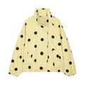 BSAY 2026 New Women Fashion Versatile Polka Dot Bomber Jacket, Stand Collar Zip Up Loose Cropped Casual Outerwear With Pockets